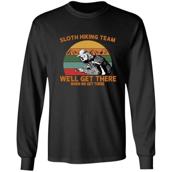 sloth hiking team well get there vintage long sleeve