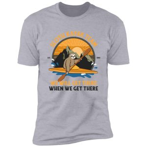 sloth kayaking, sloth kayak team shirt