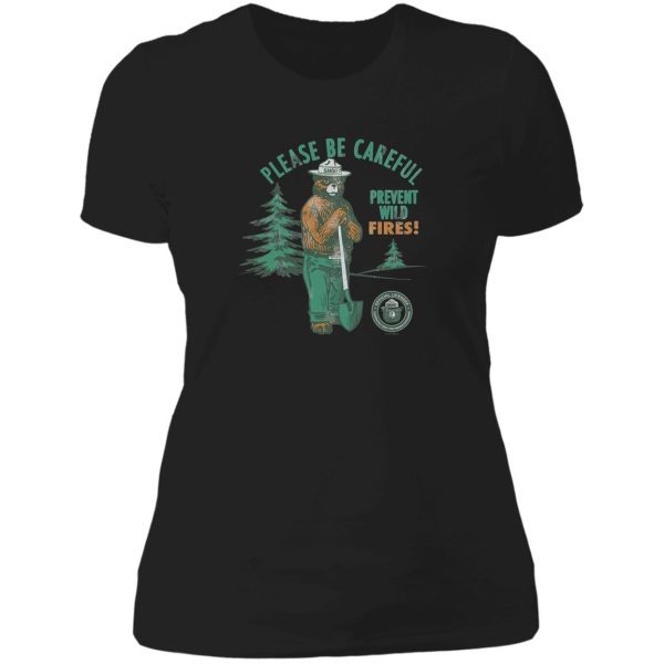 smokey bear t-shirt - retro smokey lady t-shirt