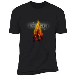 smokey campfire with fireflies shirt