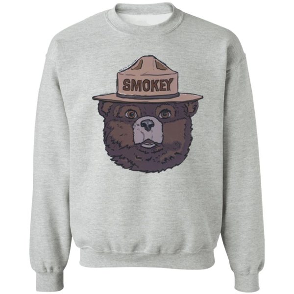 smokey the bear - fire prevention sweatshirt