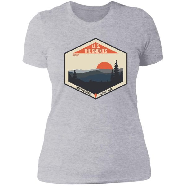 smoky mountains national park lady t-shirt