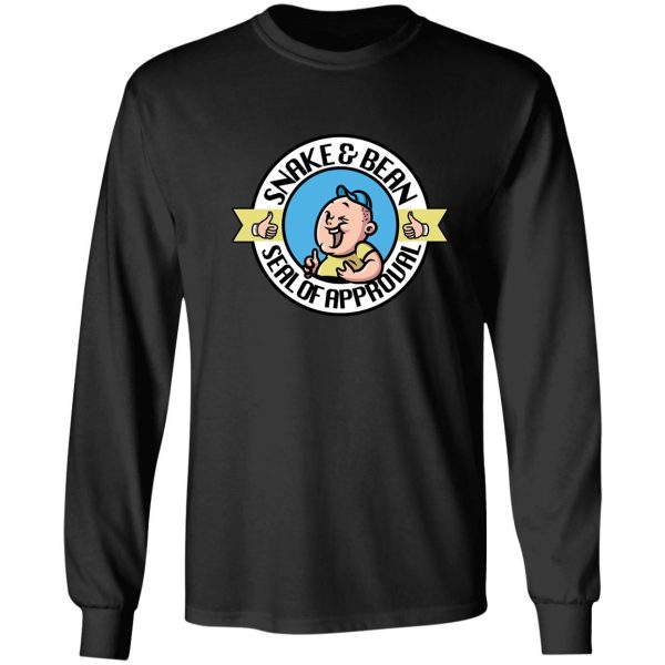 snake & bean seal of approval stamp graphic long sleeve