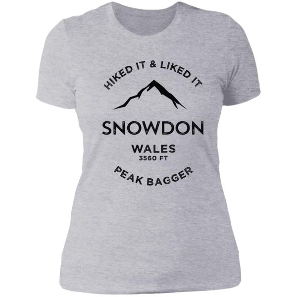 snowdon-wales-peak bagging lady t-shirt