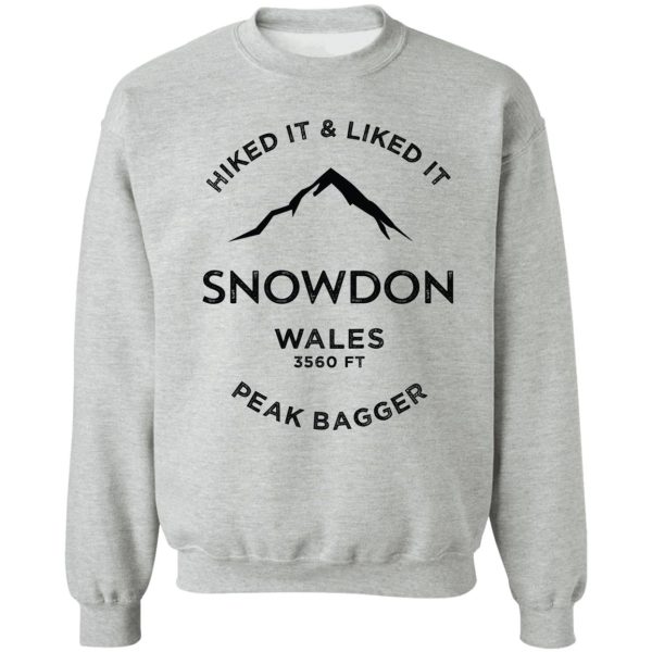 snowdon-wales-peak bagging sweatshirt
