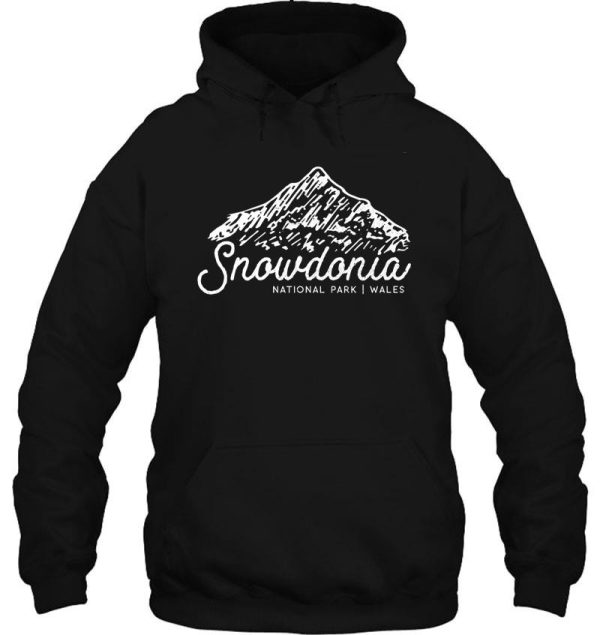 snowdonia national park wales uk hoodie