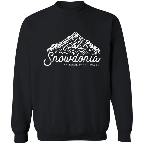 snowdonia national park wales uk sweatshirt