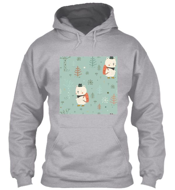 snowman camping hoodie