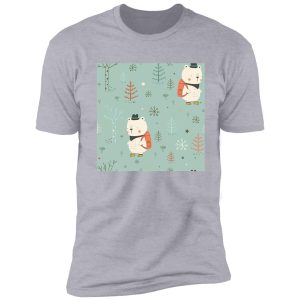 snowman camping shirt
