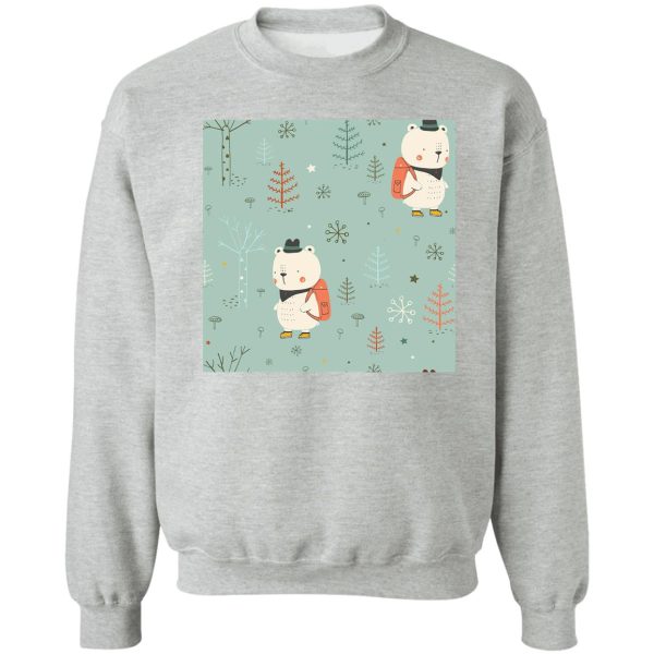 snowman camping sweatshirt