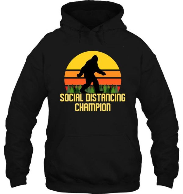 social distancing champion bigfoot hoodie