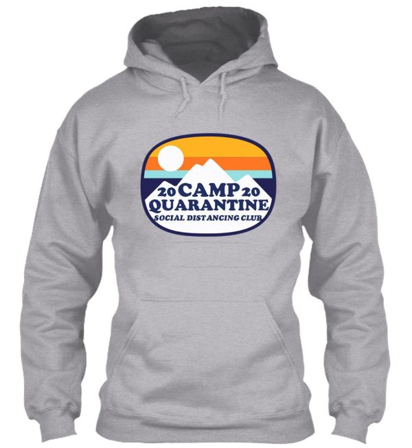 social distancing club 2020 camping hoodie