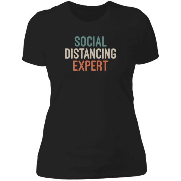 social distancing expert shirt lady t-shirt