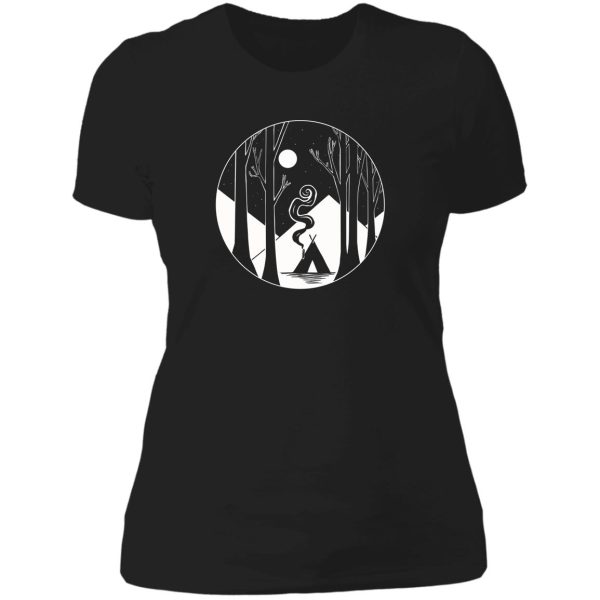 solo camping lady t-shirt