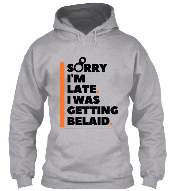 sorry im late. i was getting belayed. funny climbing hoodie