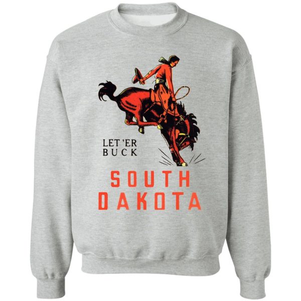 south dakota sd state vintage travel decal sweatshirt