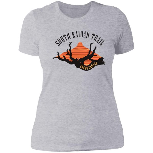 south kaibab trail - grand canyon lady t-shirt