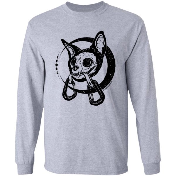 space cat rock climbing long sleeve