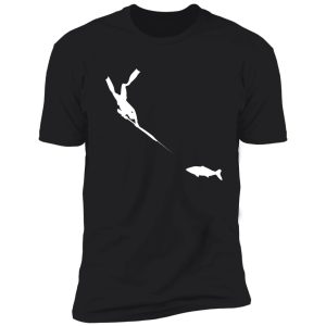 spearfishing graphic freediver fish hunting print shirt