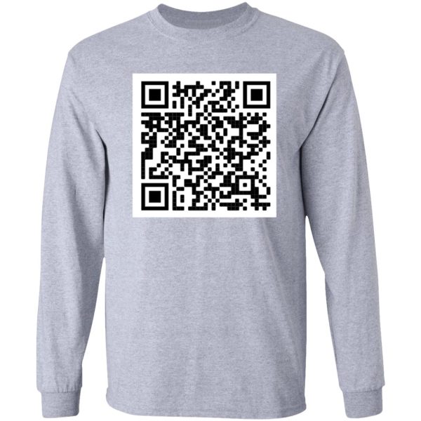 spongebob campfire song qr code sticker long sleeve