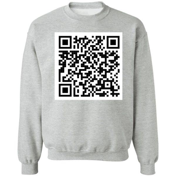 spongebob campfire song qr code sticker sweatshirt