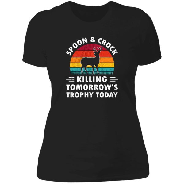 spoon and crock pot killing tomorrows trophy vintage lady t-shirt