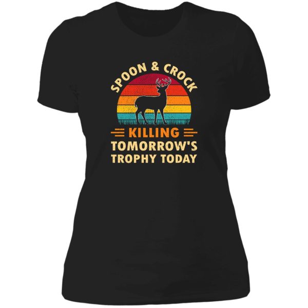 spoon and crock pot killing tomorrows trophy vintage lady t-shirt