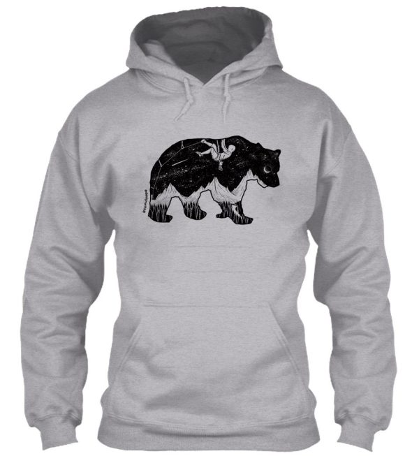 sport climbing bear scenery hoodie