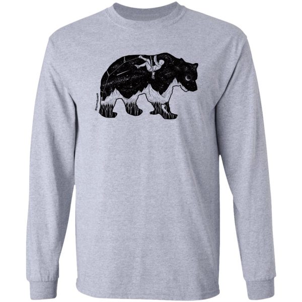 sport climbing bear scenery long sleeve