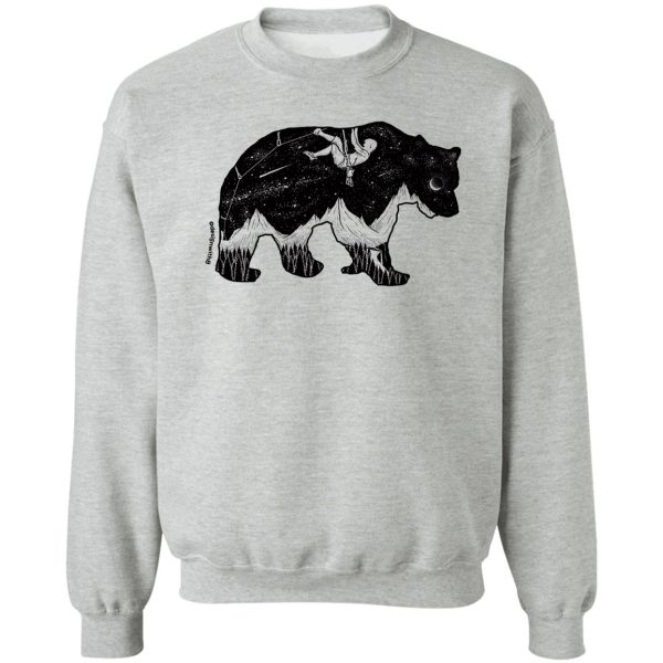 sport climbing bear scenery sweatshirt