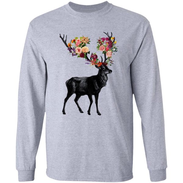 spring itself deer floral long sleeve