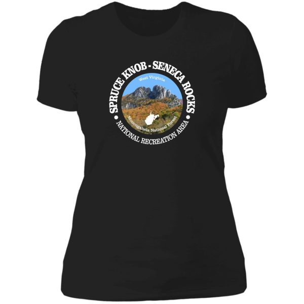spruce knob-seneca rocks (nra) lady t-shirt
