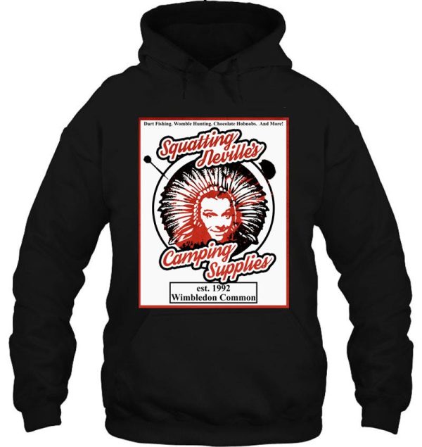 squatting nevilles discount camping surplus! perfect gift hoodie