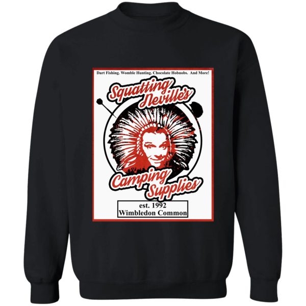 squatting nevilles discount camping surplus! perfect gift sweatshirt