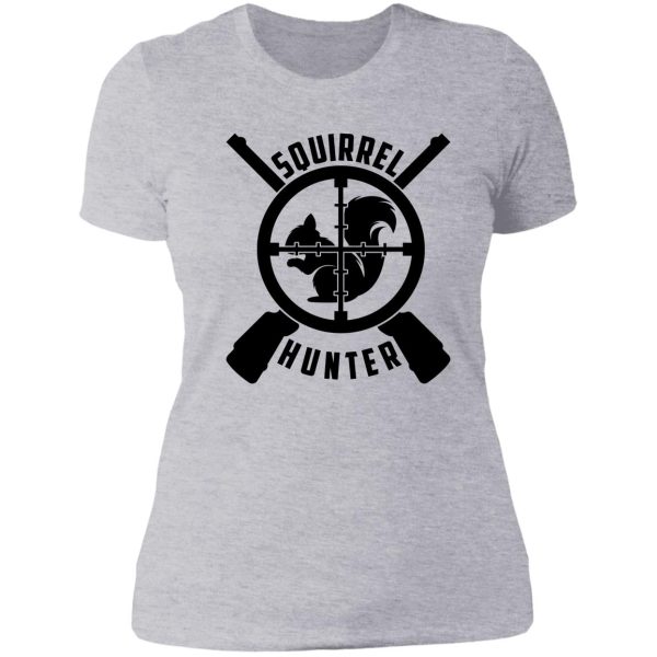 squirrel hunter funny squirrel squirrels lover squirrel vintage hunting season outdoor target lady t-shirt