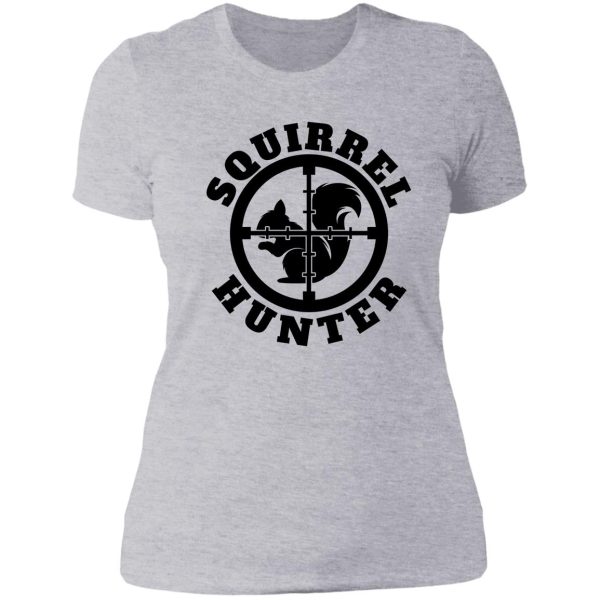 squirrel hunter funny squirrel squirrels lover squirrel vintage hunting season outdoor target lady t-shirt