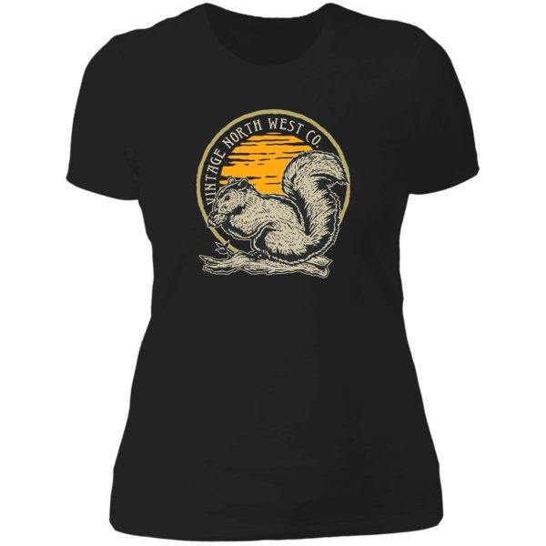 squirrel nature wilderness lady t-shirt