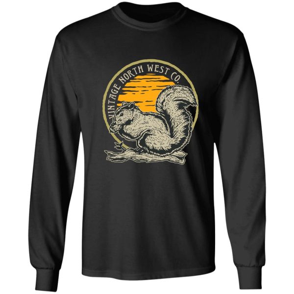 squirrel nature wilderness long sleeve