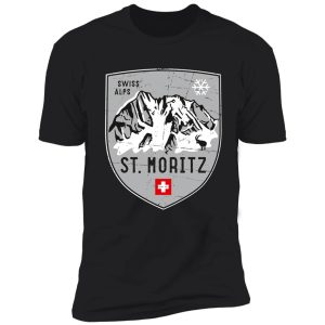 st. moritz switzerland emblem shirt