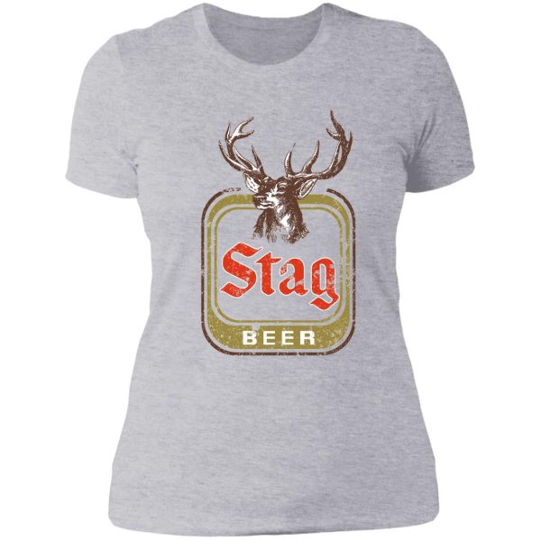 stag beer lady t-shirt