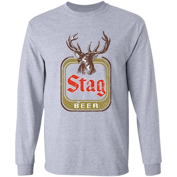 stag beer t-shirt long sleeve