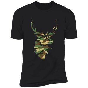 stag deer hunting season woodland camo shirt