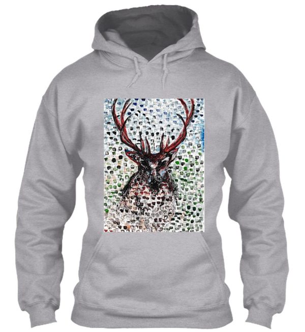 stag hiding hoodie