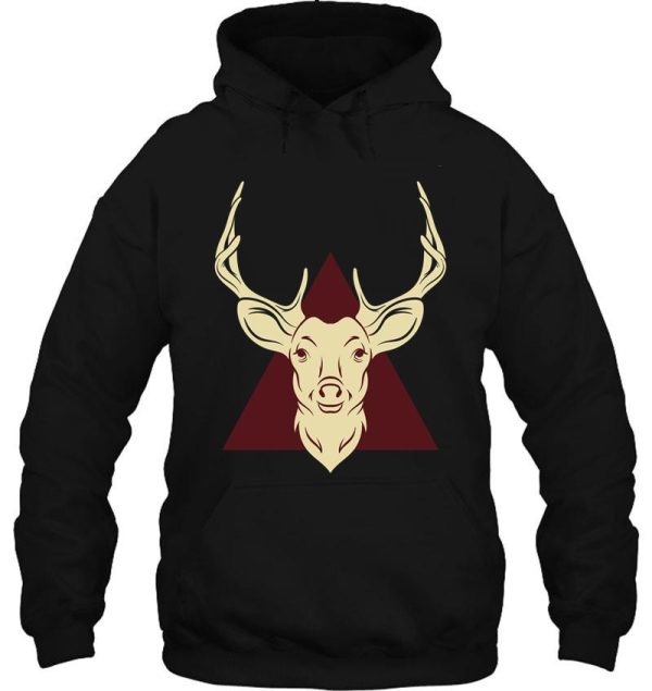 stag hunting gift for wild roe deer hunter forest hoodie