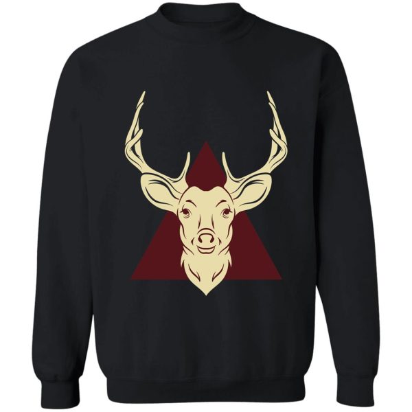 stag hunting gift for wild roe deer hunter forest sweatshirt