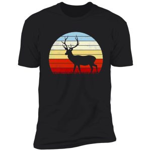 stag hunting gift for wild roe deer hunter vintage shirt