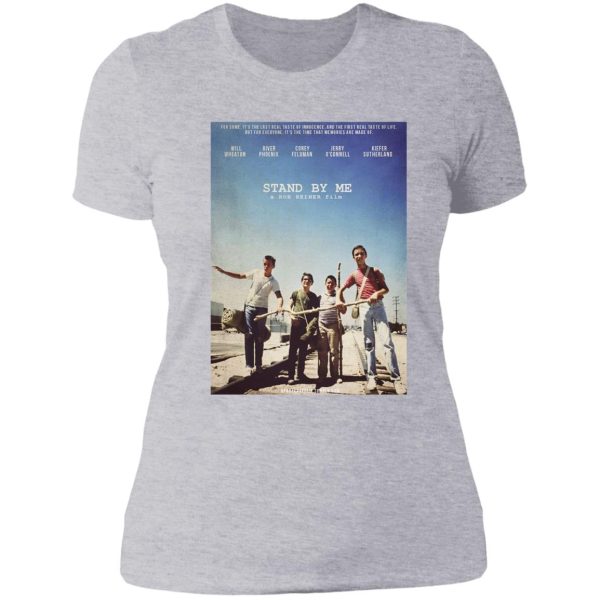 stand by me poster lady t-shirt