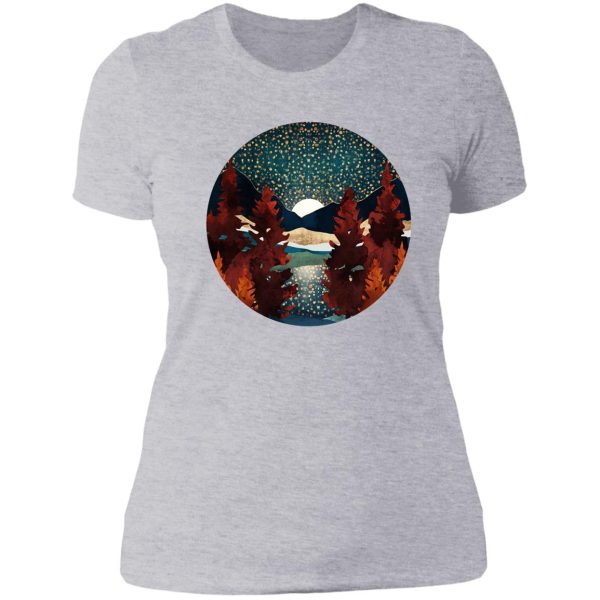 star sky reflection lady t-shirt