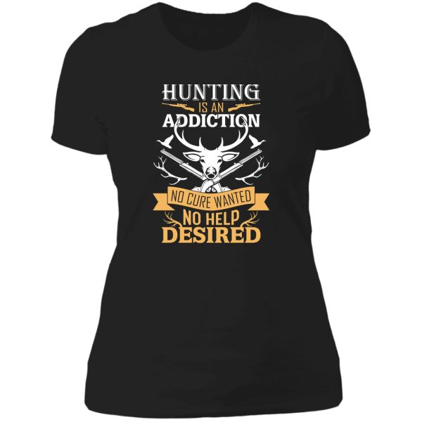 stylish and colorful hunting lady t-shirt