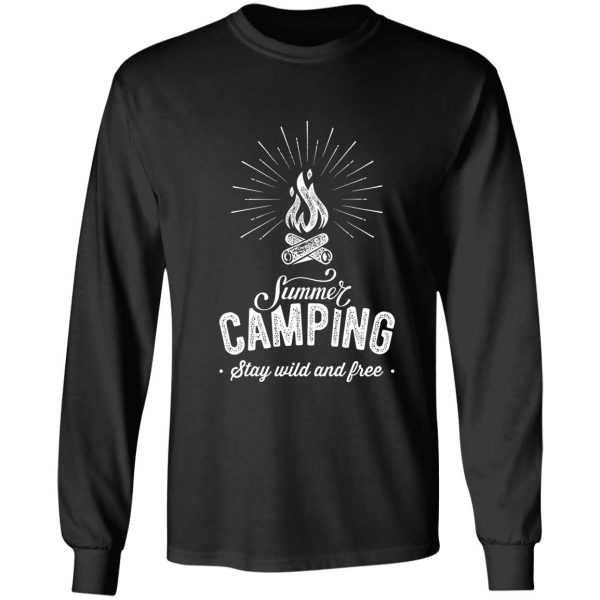 summer camping happy camper t-shirt camping life camp shirt summer camp tshirt fathers day gift long sleeve